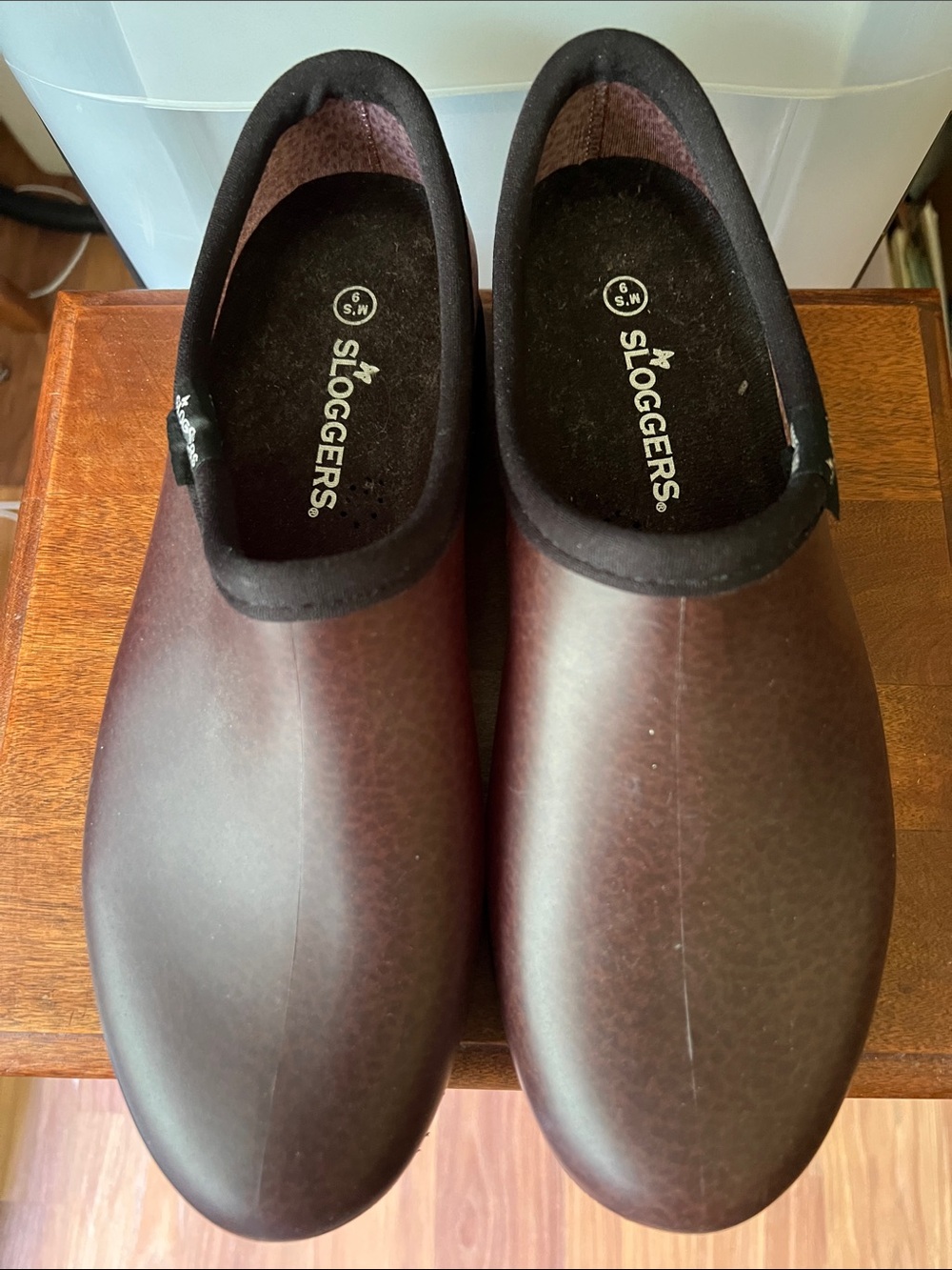 Sloggers Men's Dark Brown Waterproof Slip-On Garden Clogs